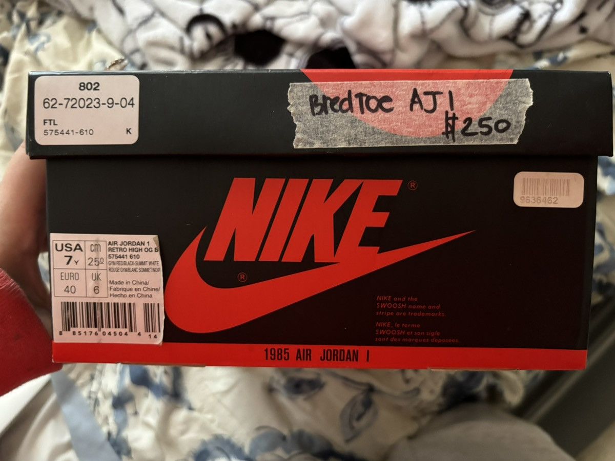 Jordan Brand Jordan bred toe 7Y Size US 7 / EU 40 - 6 Thumbnail