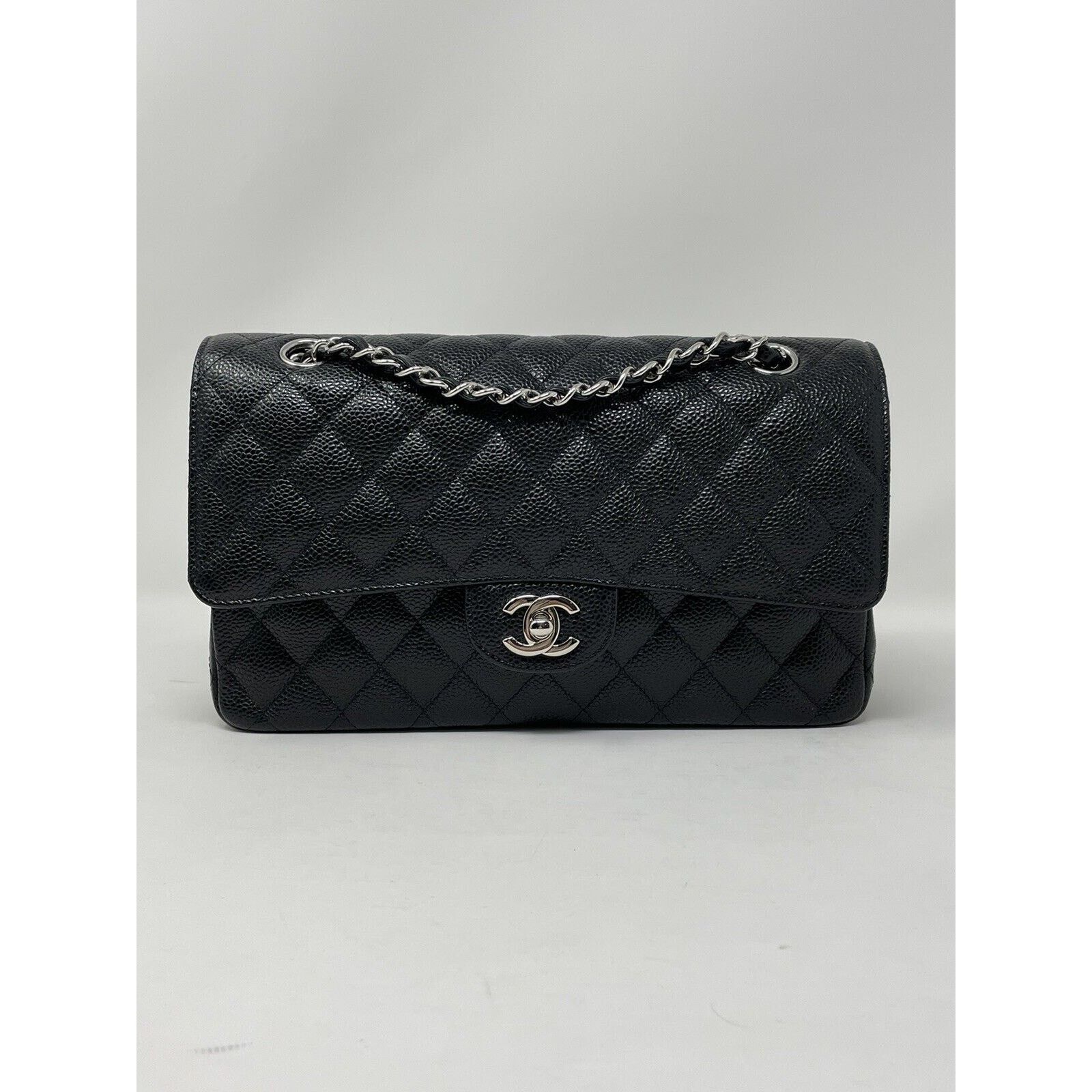 Chanel Chanel Classic Double Flap Medium Caviar SHW UNUSED Size ONE SIZE - 1 Thumbnail