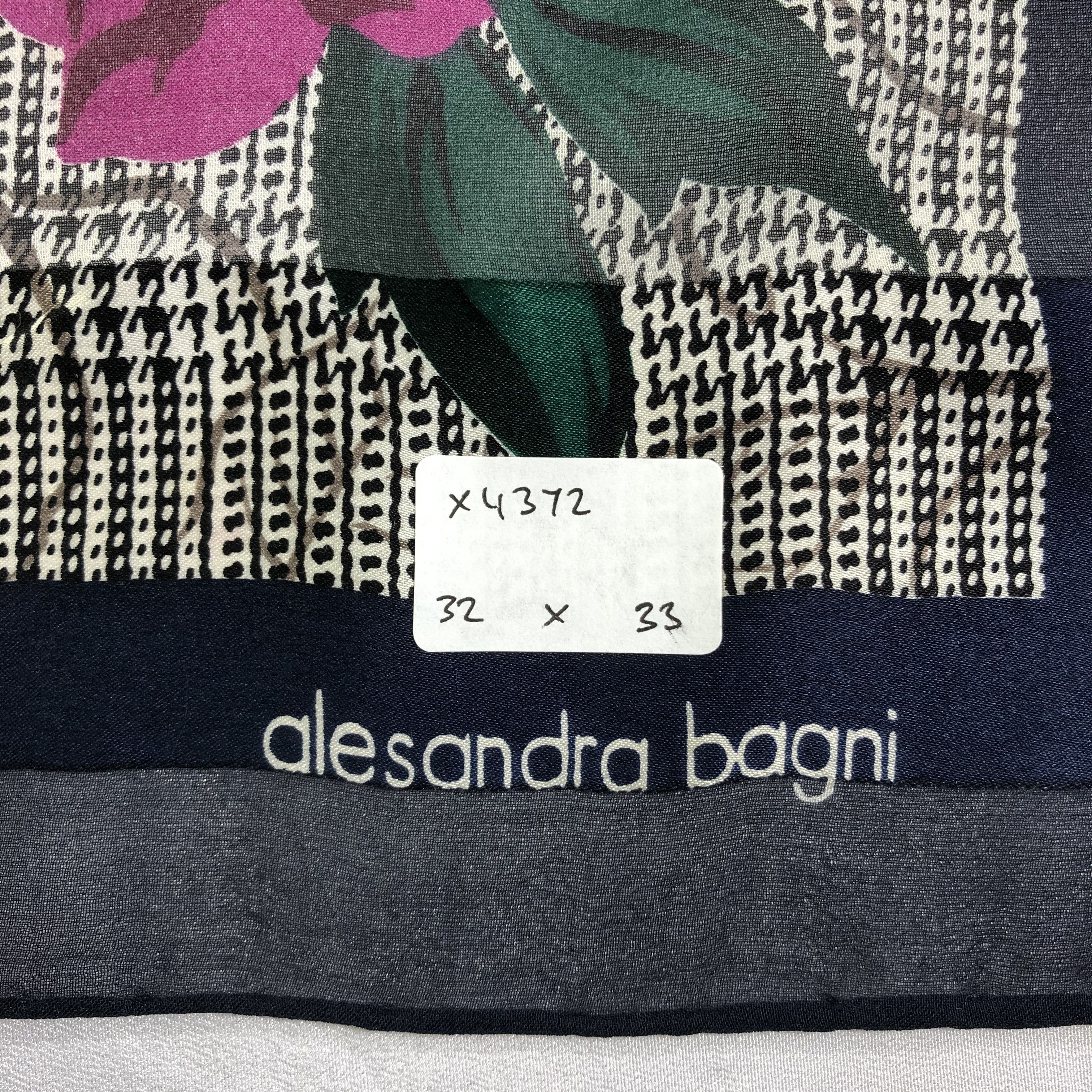 Vintage Vintage Alesandra Bagni Silk Scarf Size ONE SIZE - 8 Thumbnail