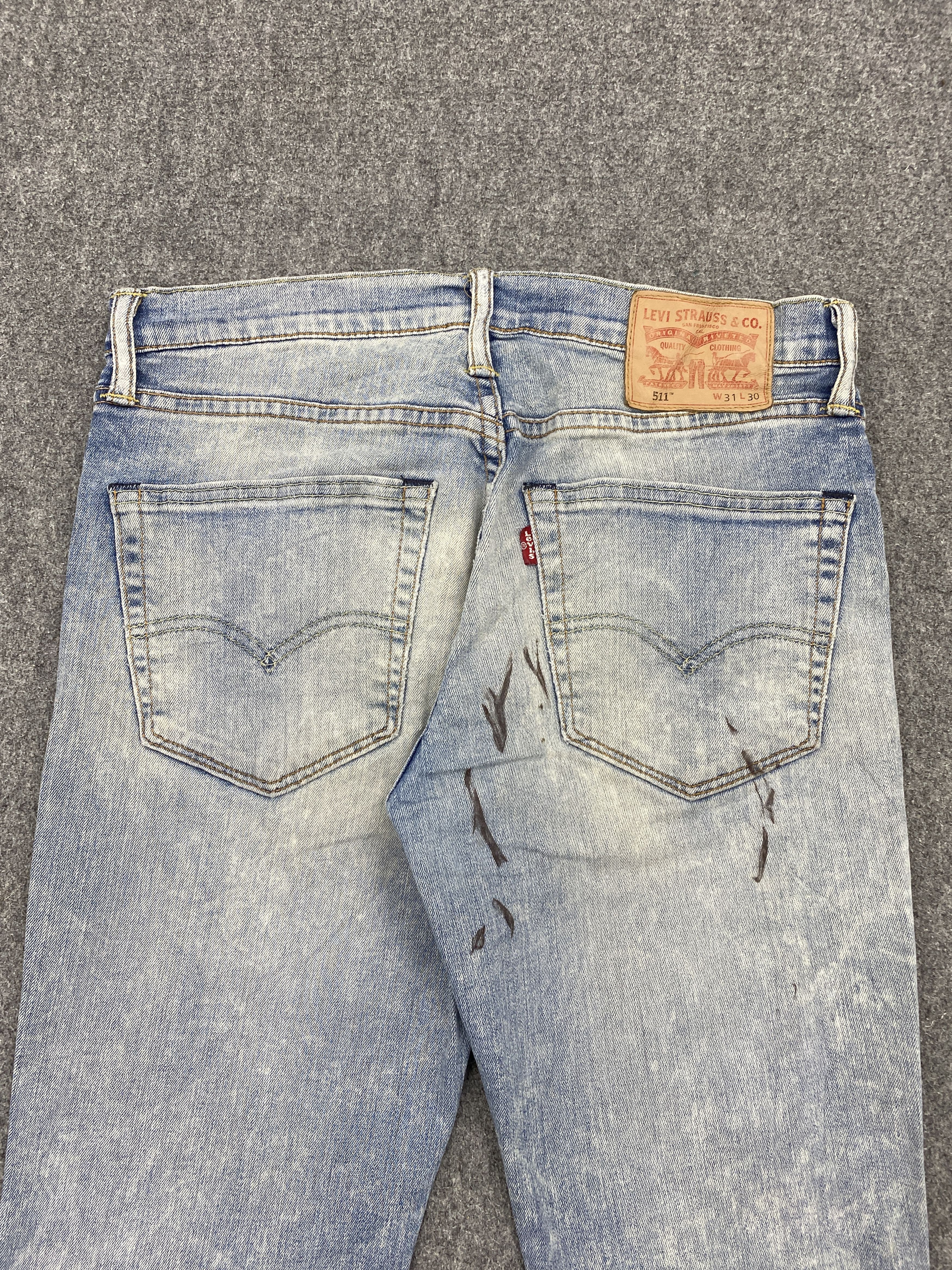 Levi's Faded Blue Vintage Levis 511 Jeans DP2699 Size US 35 - 4 Thumbnail