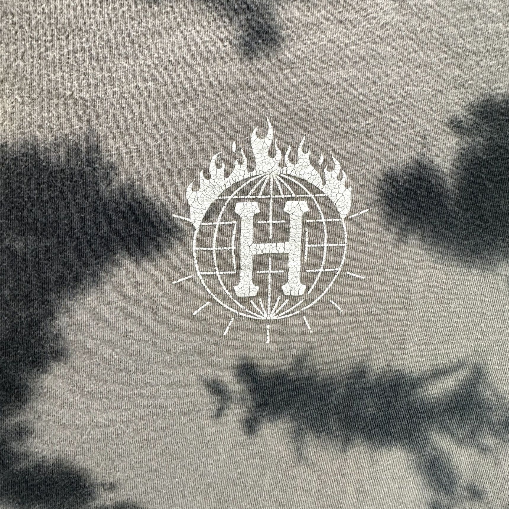 Huf HUF Thrasher Shirt Mens M Black Tie Dye Flame Logo Skate Tee Cotton Shirt Size US M / EU 48-50 / 2 - 3 Thumbnail