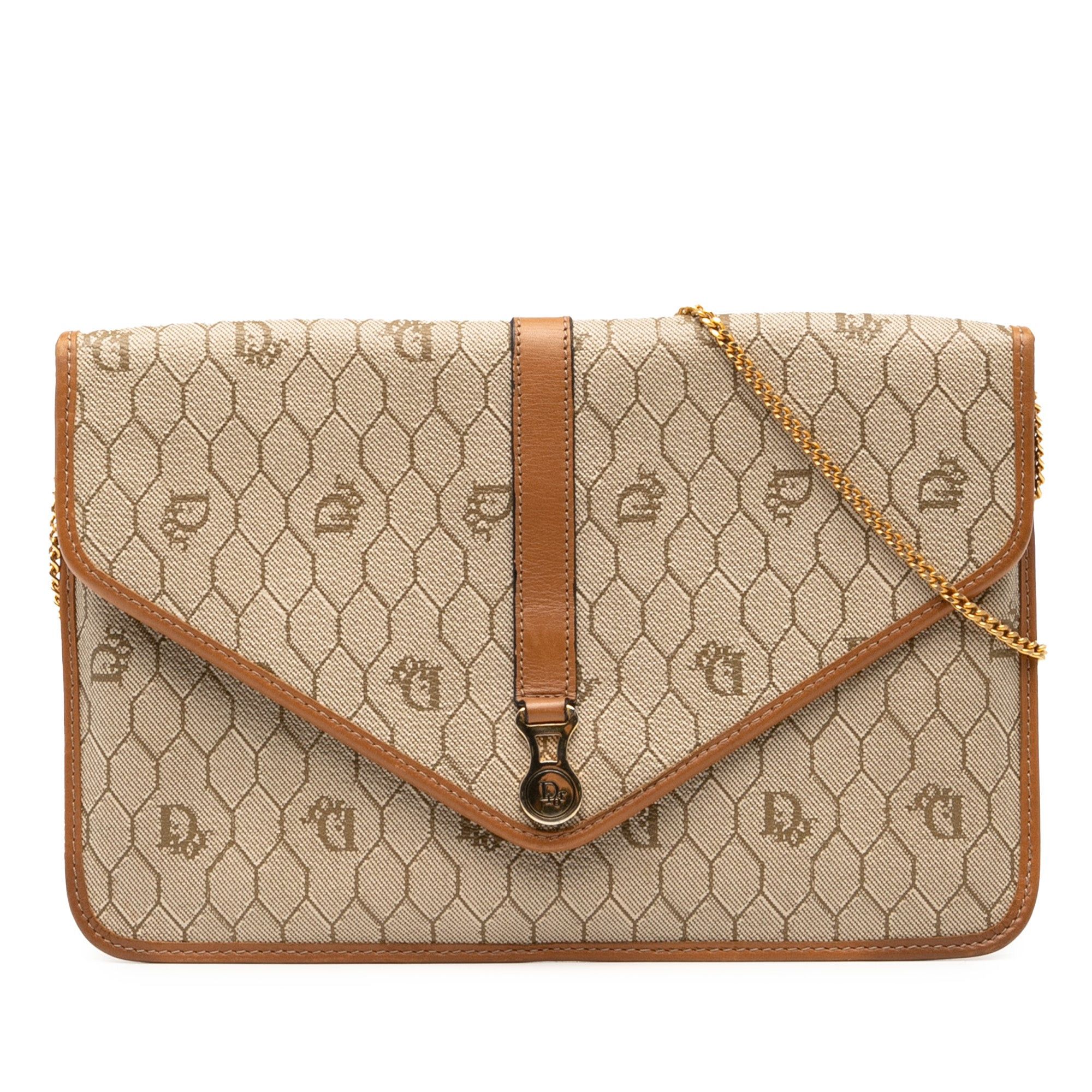 Dior Honeycomb Coated Canvas Chain Crossbody Size ONE SIZE - 1 Thumbnail