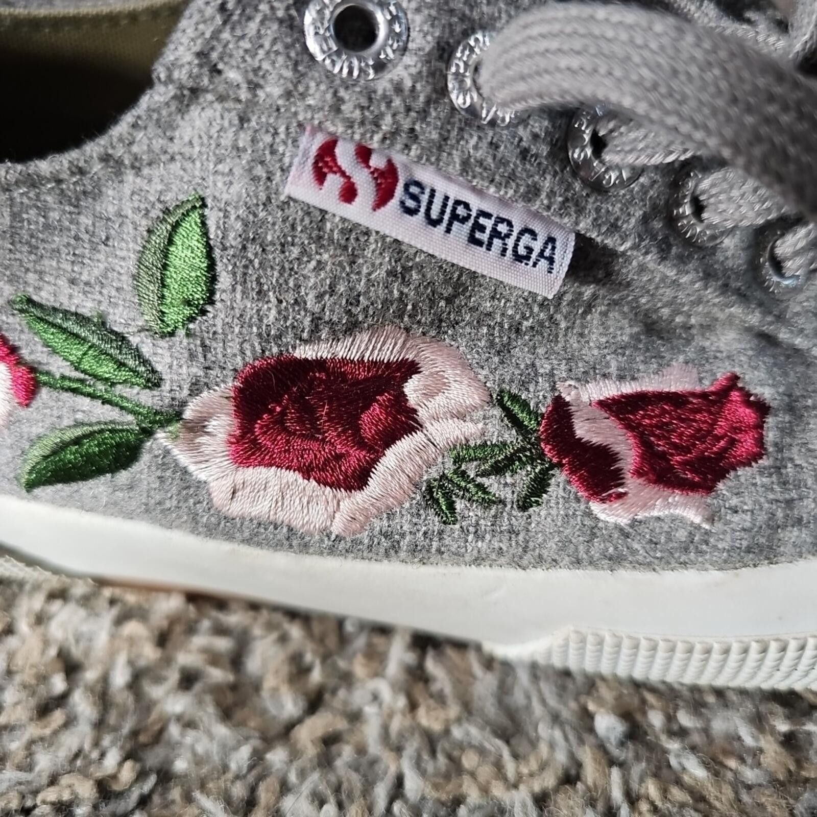 Superga superga style S00D1G0 wool Floral Embroidered shoes Size US 8.5 / IT 38.5 - 2 Thumbnail