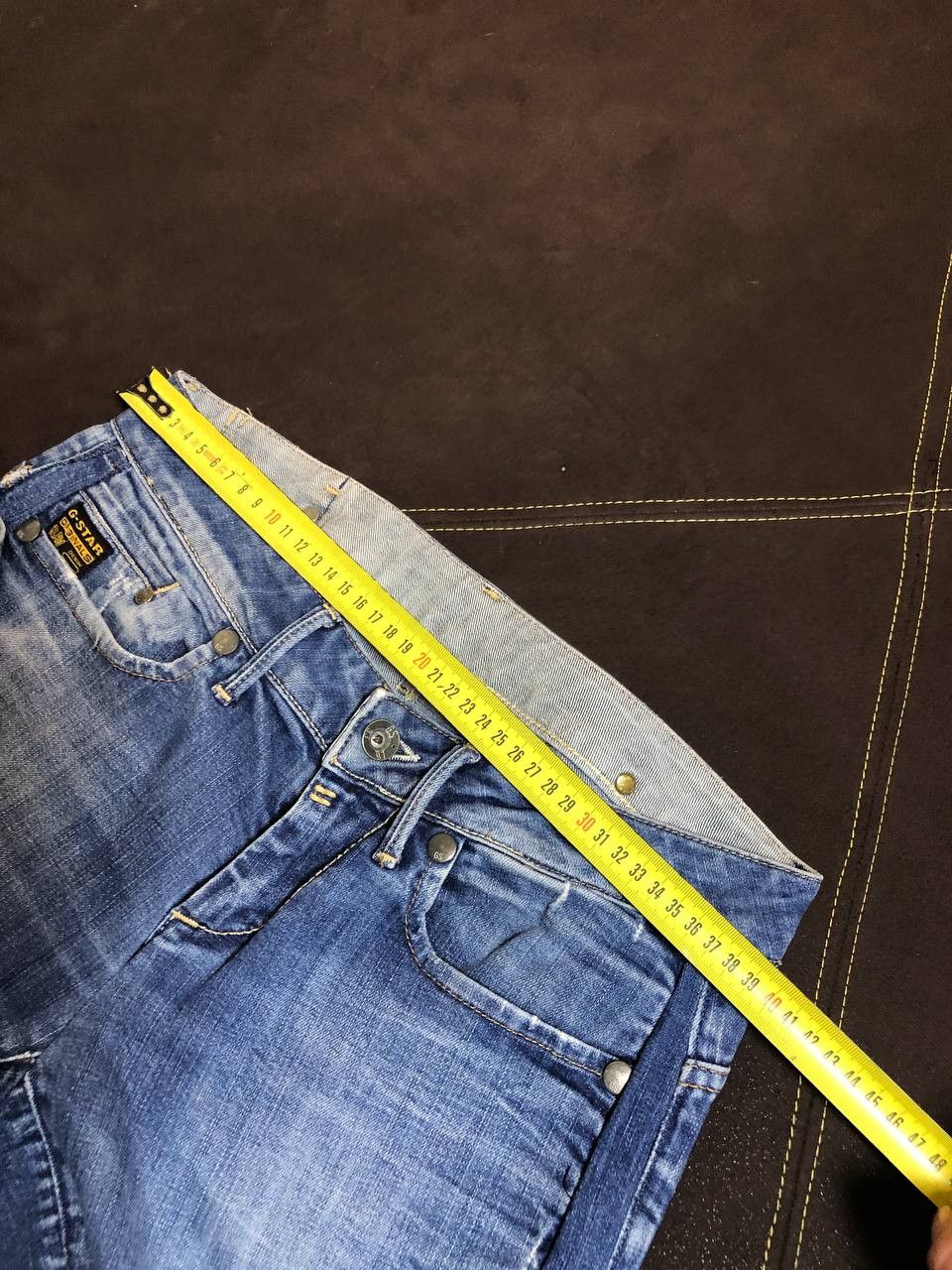 G-Star G Star Raw Jean Shorts Straight Denim Distressed Button Fly Size US 30 / EU 46 - 7 Thumbnail