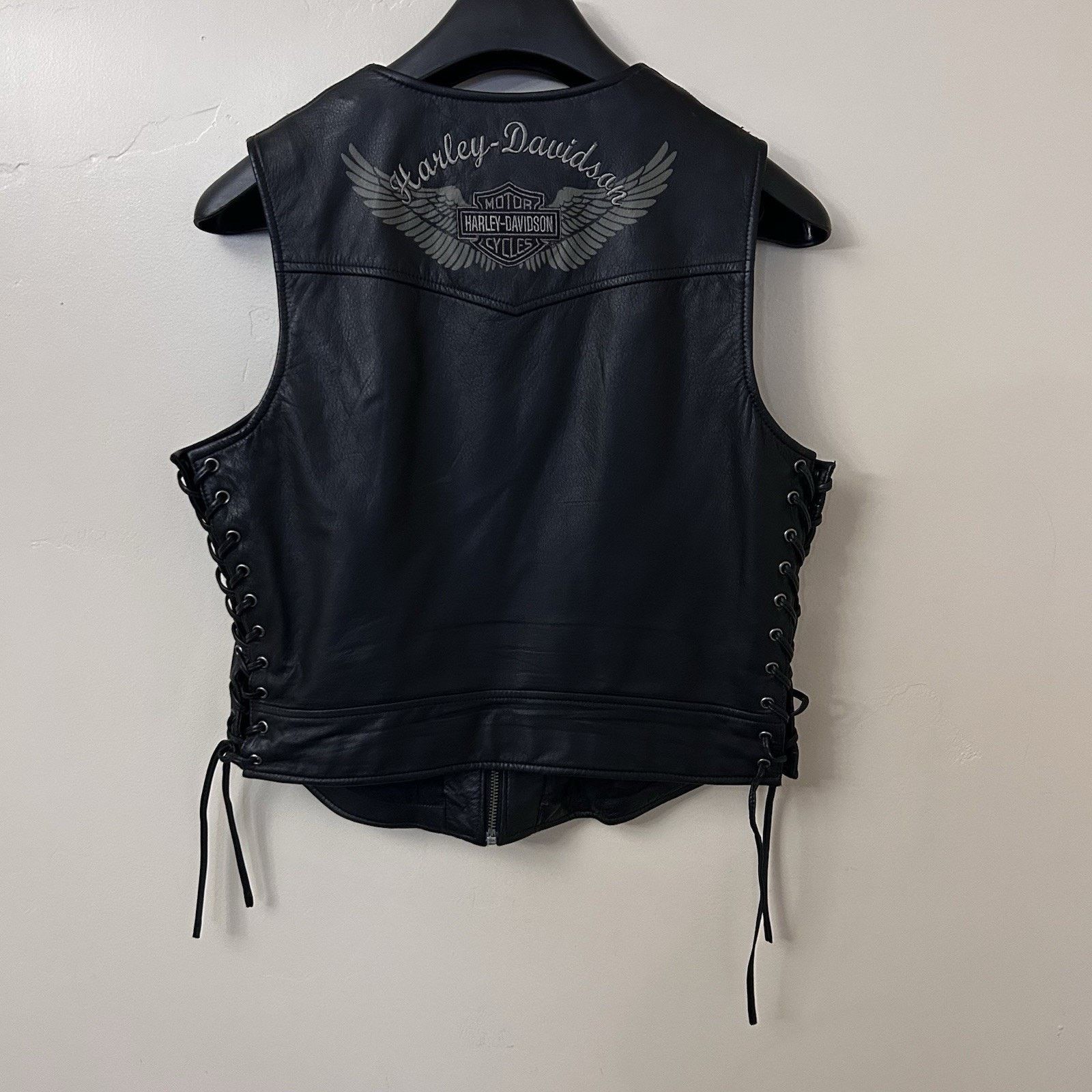 Harley Davidson Harley-Davidson Women's Vest Sz Large 98096-06VW - VTG Y2K Size L / US 10 / IT 46 - 14 Thumbnail