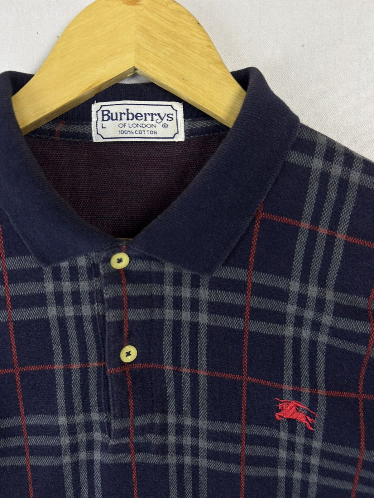 Burberry × Japanese Brand × Vintage Vintage 90s Burberry London Nova Check Longsleeve Size US L / EU 52-54 / 3 - 2 Thumbnail