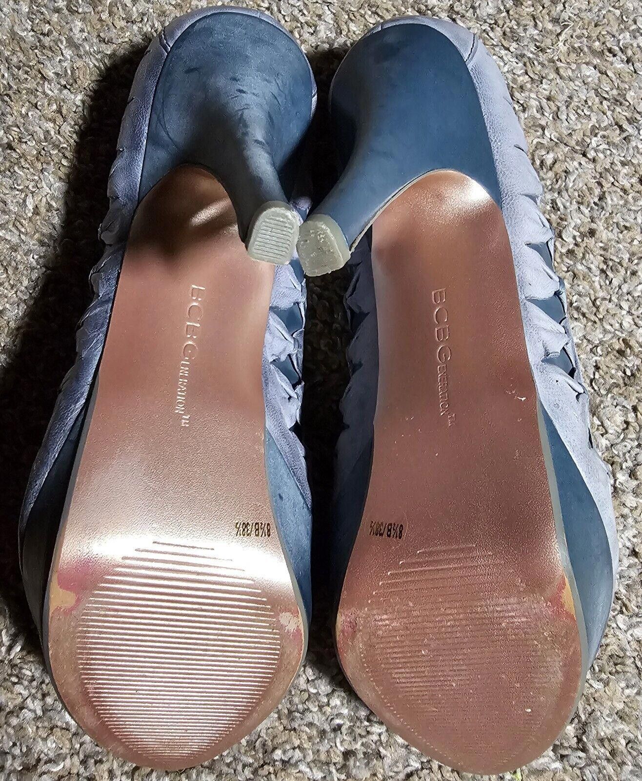 Designer BCBGeneration blue heels 8.5B 38.5EUR Size US 8.5 / IT 38.5 - 4 Thumbnail