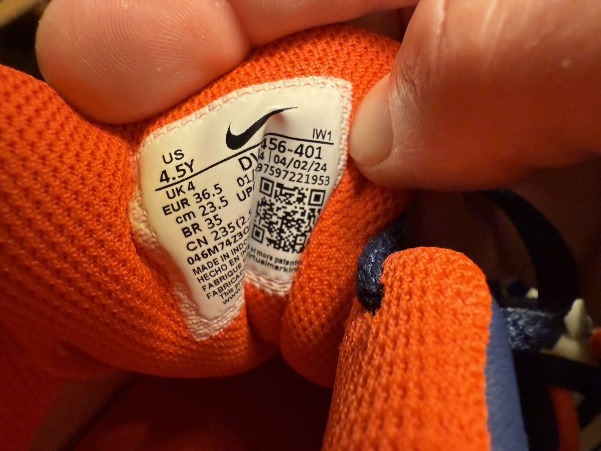 Nike 4.5y 6w Nike Court Borough Low! NEW! GS Midnight/Team Orange Size US 5 / EU 37 - 18 Thumbnail