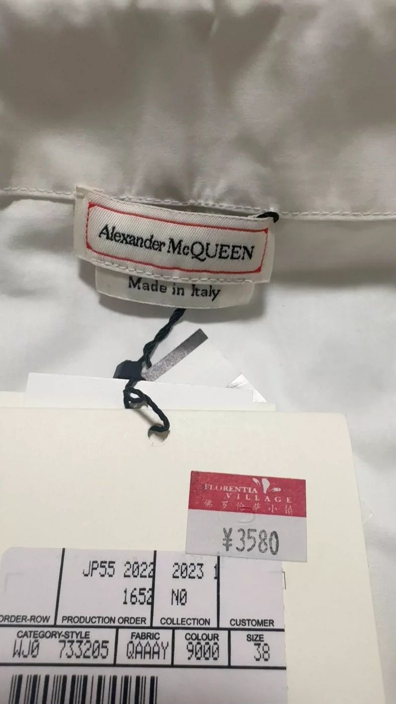 Alexander McQueen Alexander McQueen Off-shoulder Shirt for Women- DMC Size US S / EU 44-46 / 1 - 1 Thumbnail