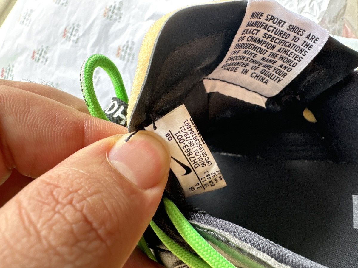 Nike × Off-White Off White x Blazer Low Black Electro Green Size US 14 / EU 47 - 7 Thumbnail