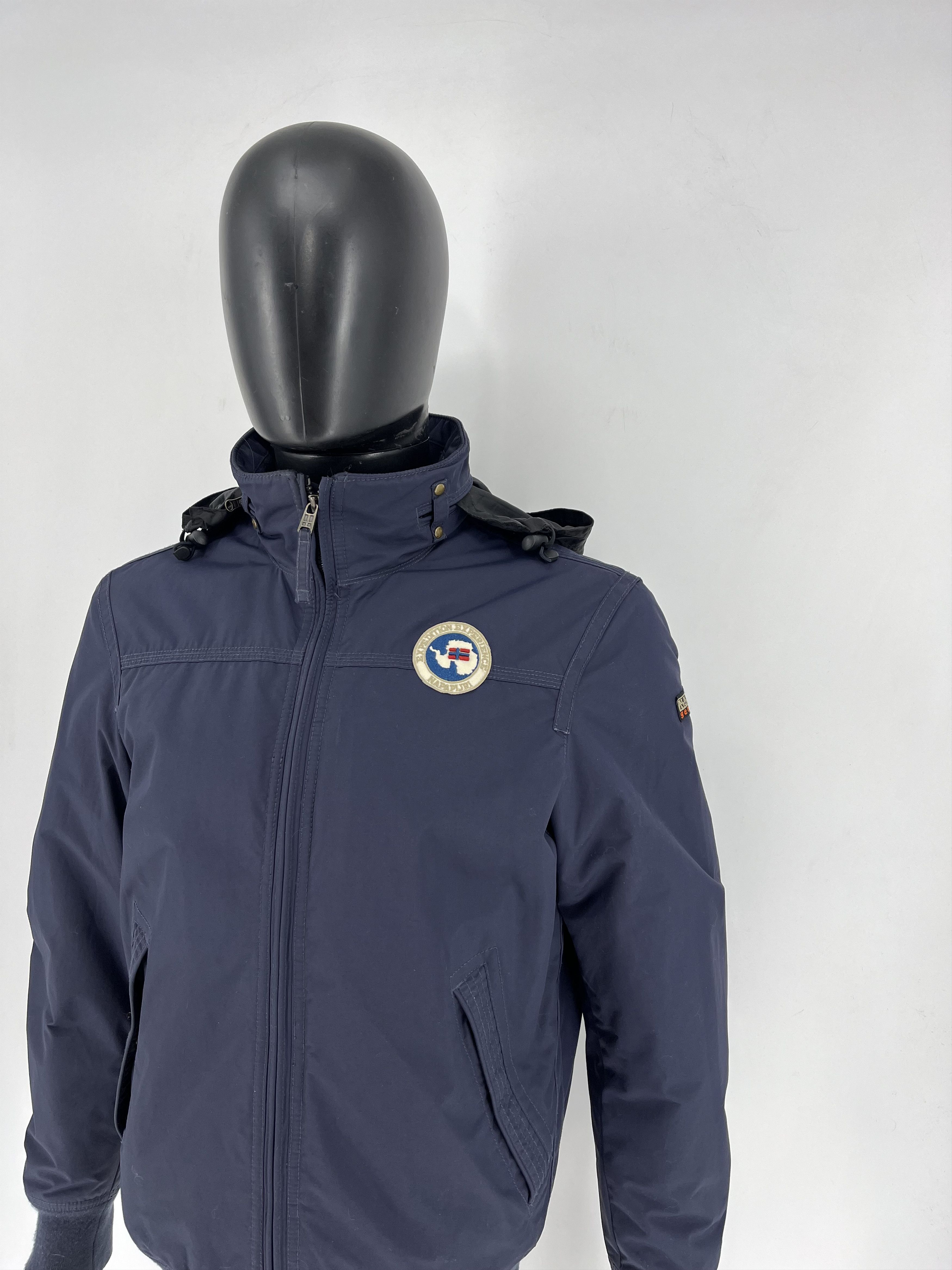 Napapijri Vintage NAPAPIJRI GEOGRAPHIC Embroiderd Logo Hooded Bomber Size US M / EU 48-50 / 2 - 5 Thumbnail