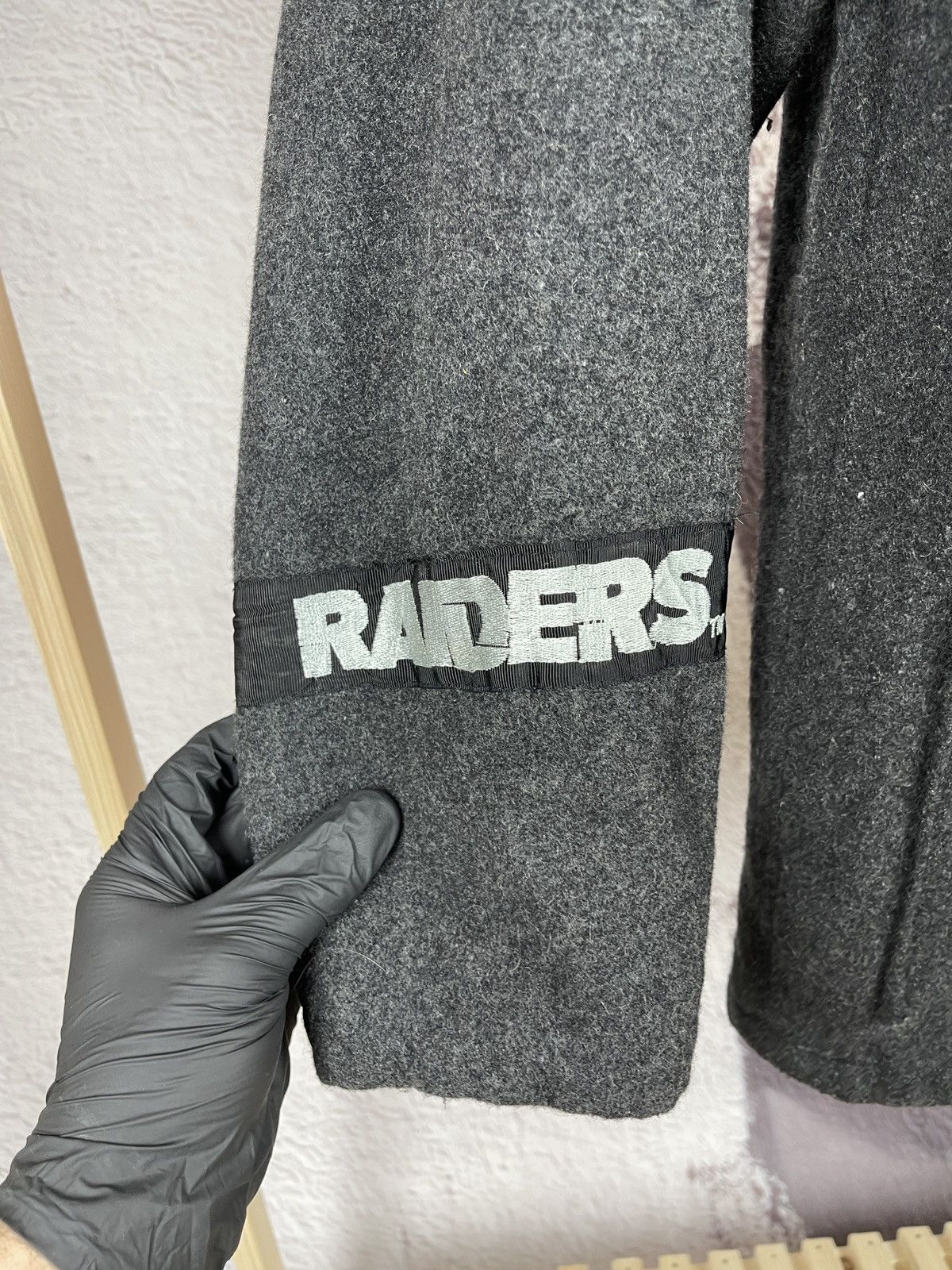 NFL Campri vintage 90s Los Angeles Raiders wool leather coat Size US S / EU 44-46 / 1 - 10 Thumbnail