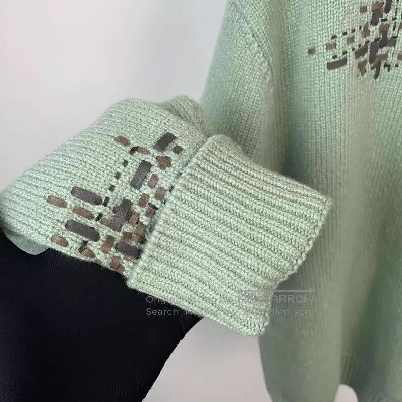 Hermes Hermes Cashmere Sweater, Light Green Size M / US 6-8 / IT 42-44 - 7 Thumbnail