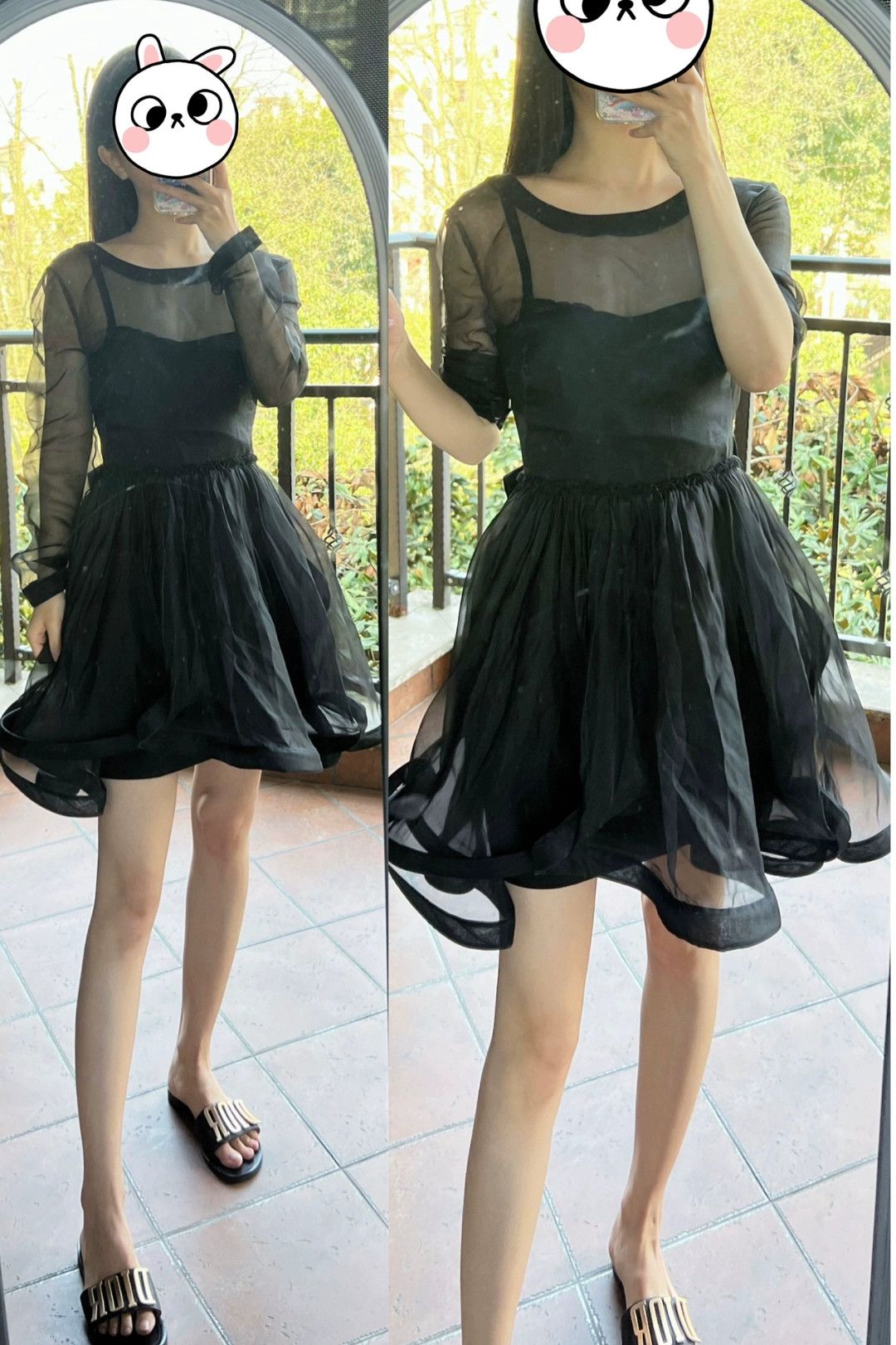 Valentino Valentino Black Chiffon Dress - dmc Size US S / EU 44-46 / 1 - 1 Thumbnail
