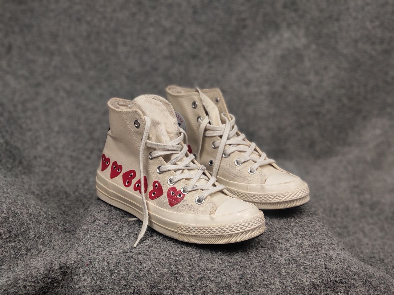 Comme des Garcons PLAY Comme de garcon play converse All Star High Top Sneakers Size US 6 / EU 39 - 7 Thumbnail