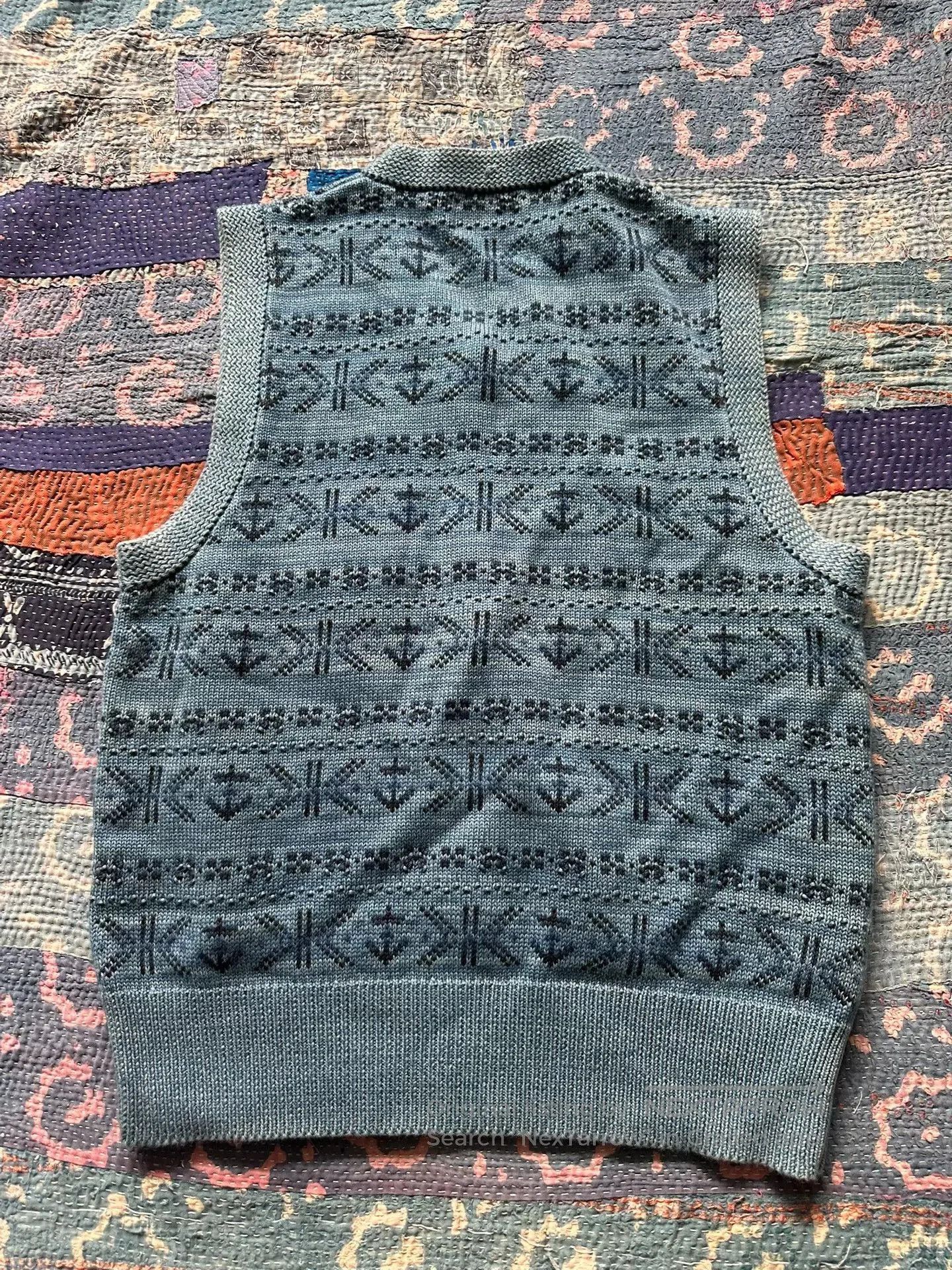 RRL Ralph Lauren RRL Indigo Fair Isle Vest. Size US M / EU 48-50 / 2 - 2 Thumbnail