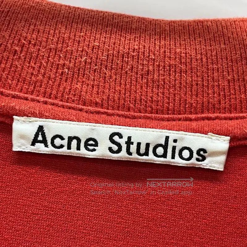 Acne Studios Acne Studios Red Men's T-Shirt. Size US M / EU 48-50 / 2 - 3 Thumbnail