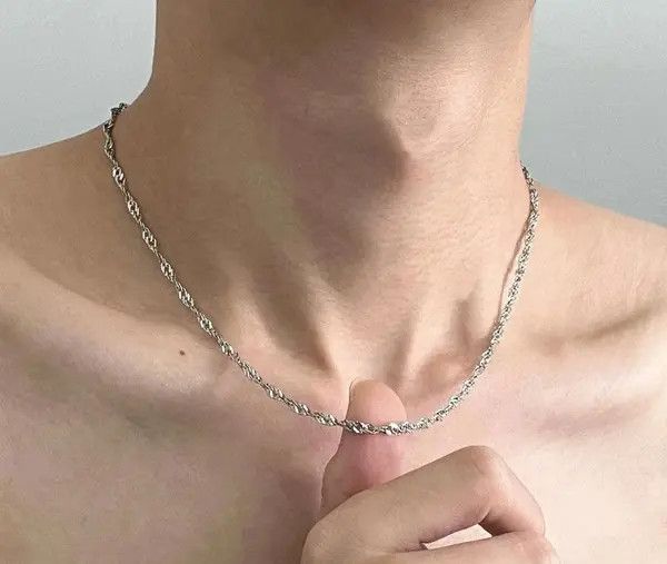 Jewelry Silver Twisted Chain Necklace Size ONE SIZE - 4 Thumbnail