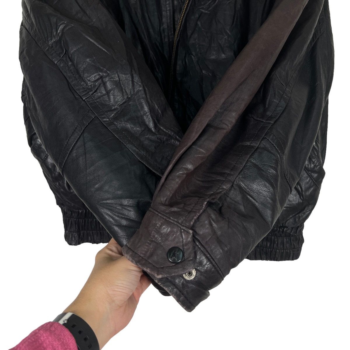 Japanese Brand 🔥 ARCHIVES KA UOMO LEATHER BOMBER JACKET Size US L / EU 52-54 / 3 - 13 Thumbnail