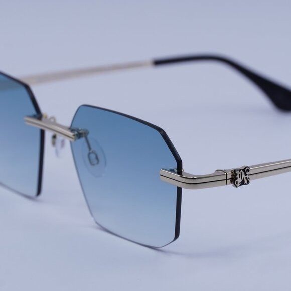 Palm Angels Palm Angels PERI10G QUARTZ 7644 Sunglasses Gold Geometric Size ONE SIZE - 4 Thumbnail