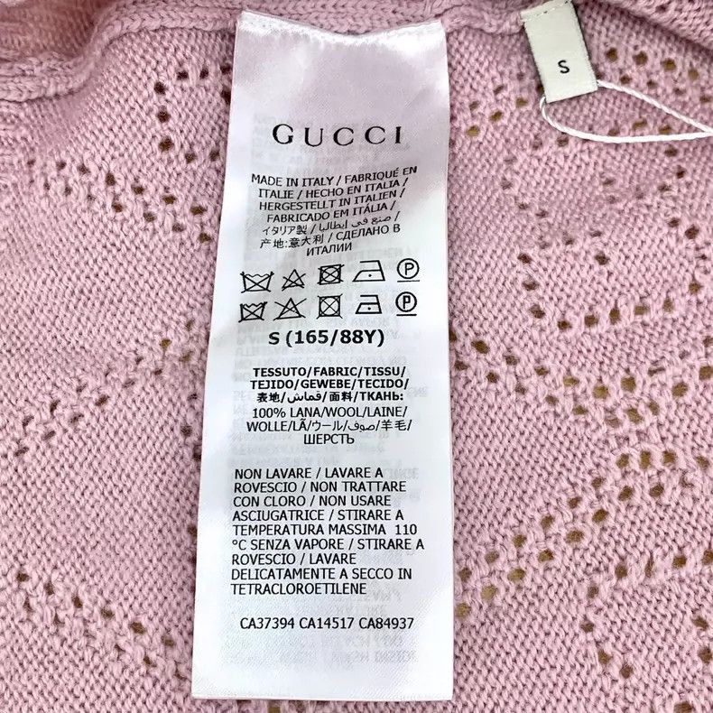 Gucci Gucci Pink Logo Sleeveless Knit Vest-2506 Size S / US 4 / IT 40 - 6 Thumbnail