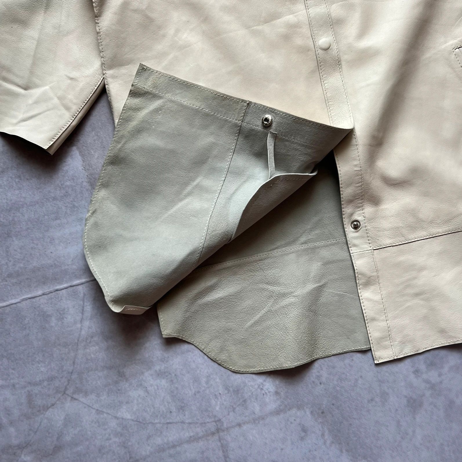 Diesel PAROSH shirt jacket lamb leather luxury italian designer Size M / US 6-8 / IT 42-44 - 4 Thumbnail