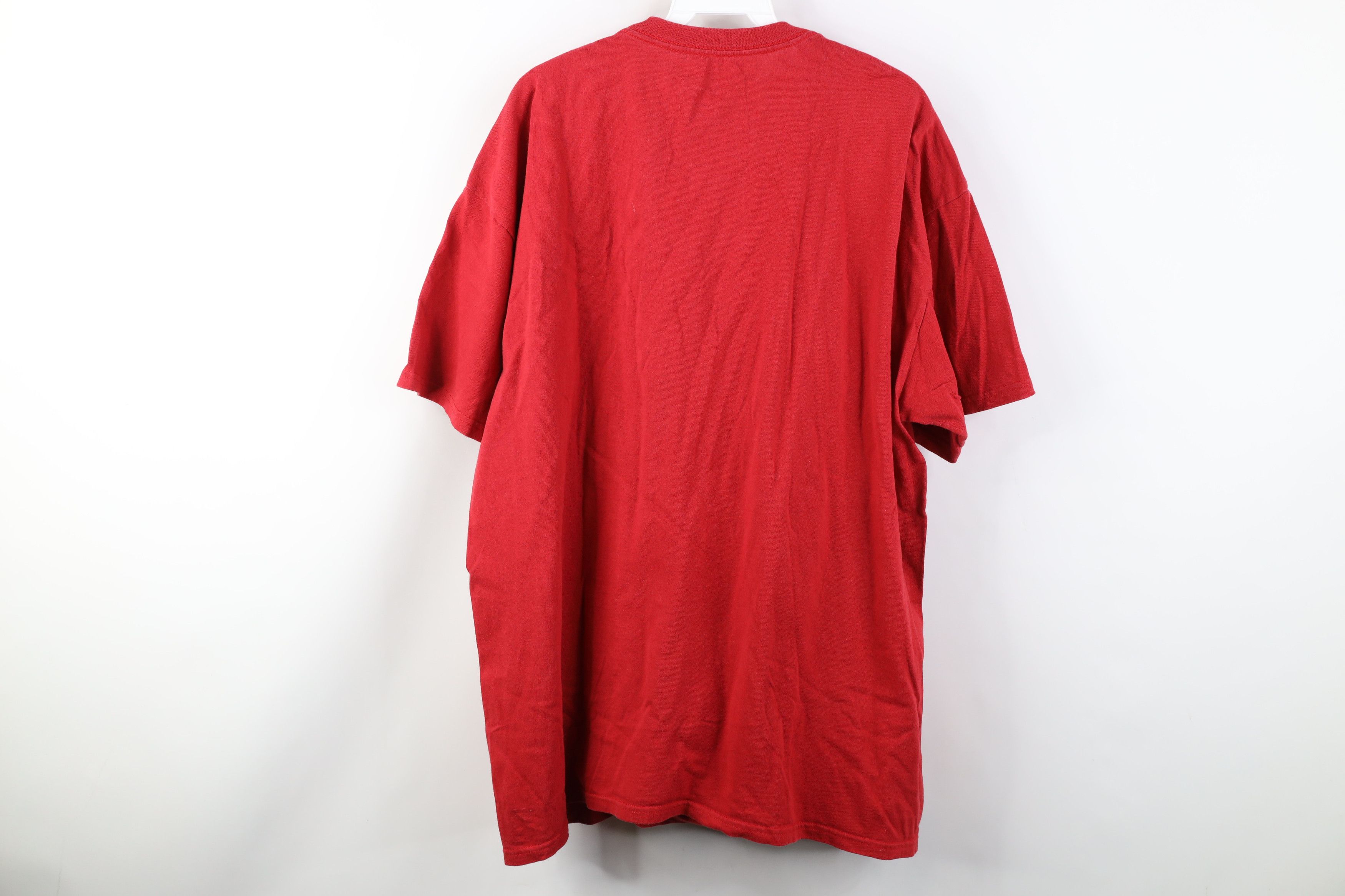 Nike Vintage Y2K Nike Mini Swoosh Short Sleeve T-Shirt Red Cotton Size US XL / EU 56 / 4 - 10 Thumbnail