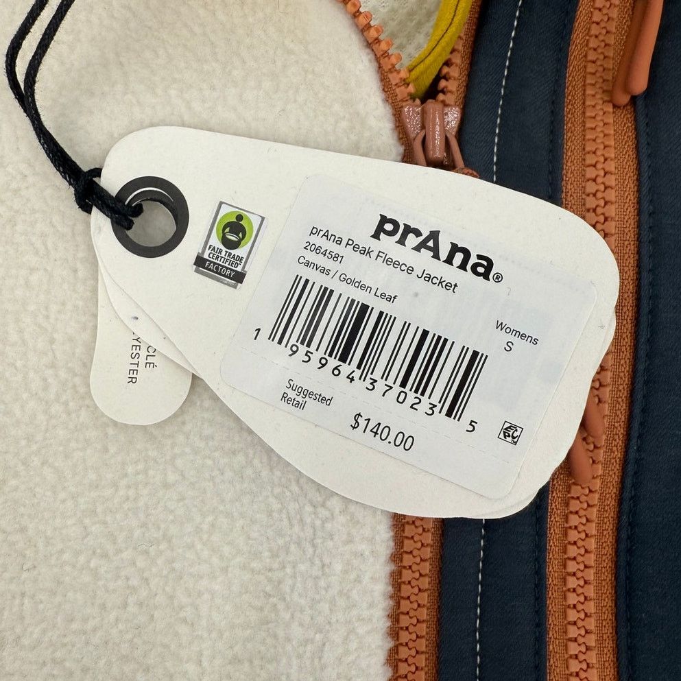 Prana NWT prAna Womens Fleece Peak Jacket Contrast Chest Pocket Size S / US 4 / IT 40 - 5 Thumbnail