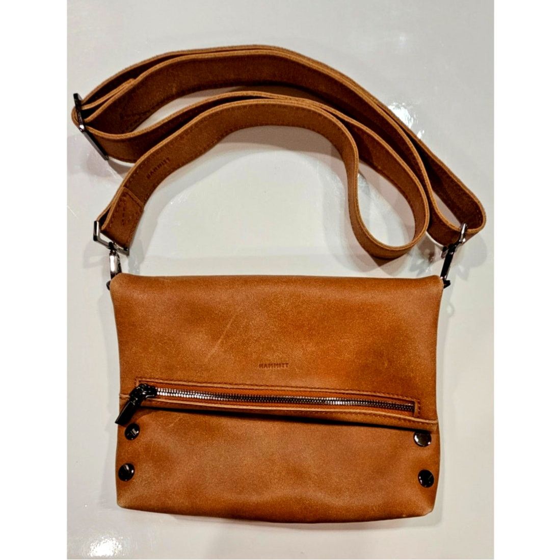 Hammitt Hammett Vip Medium Leather Crossbody Bag. Retail $375 in Brown, Women's