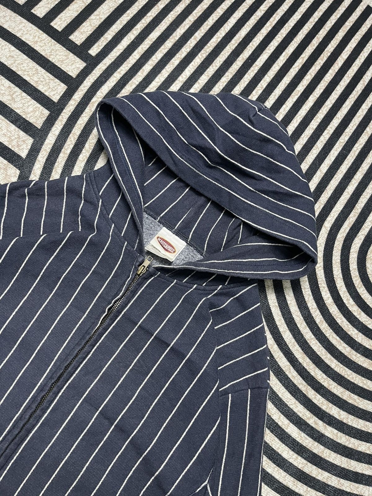 MasterPiece 00s MASTERPIECE STRIPES HOODIE ZIPPER RARE Size US L / EU 52-54 / 3 - 6 Thumbnail