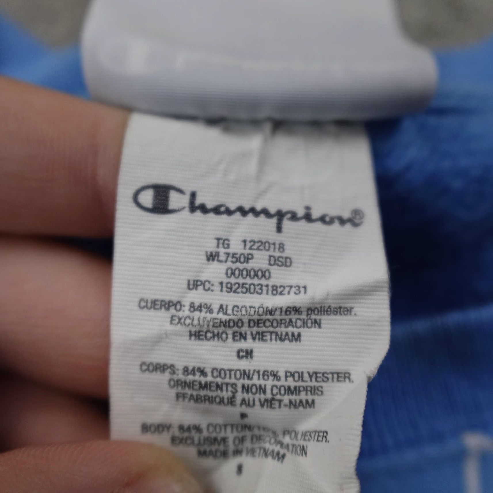Champion Champion Sweatshirt Mens S Blue Reverse Weave Graphic Print Pullover Crewneck Size US S / EU 44-46 / 1 - 5 Thumbnail