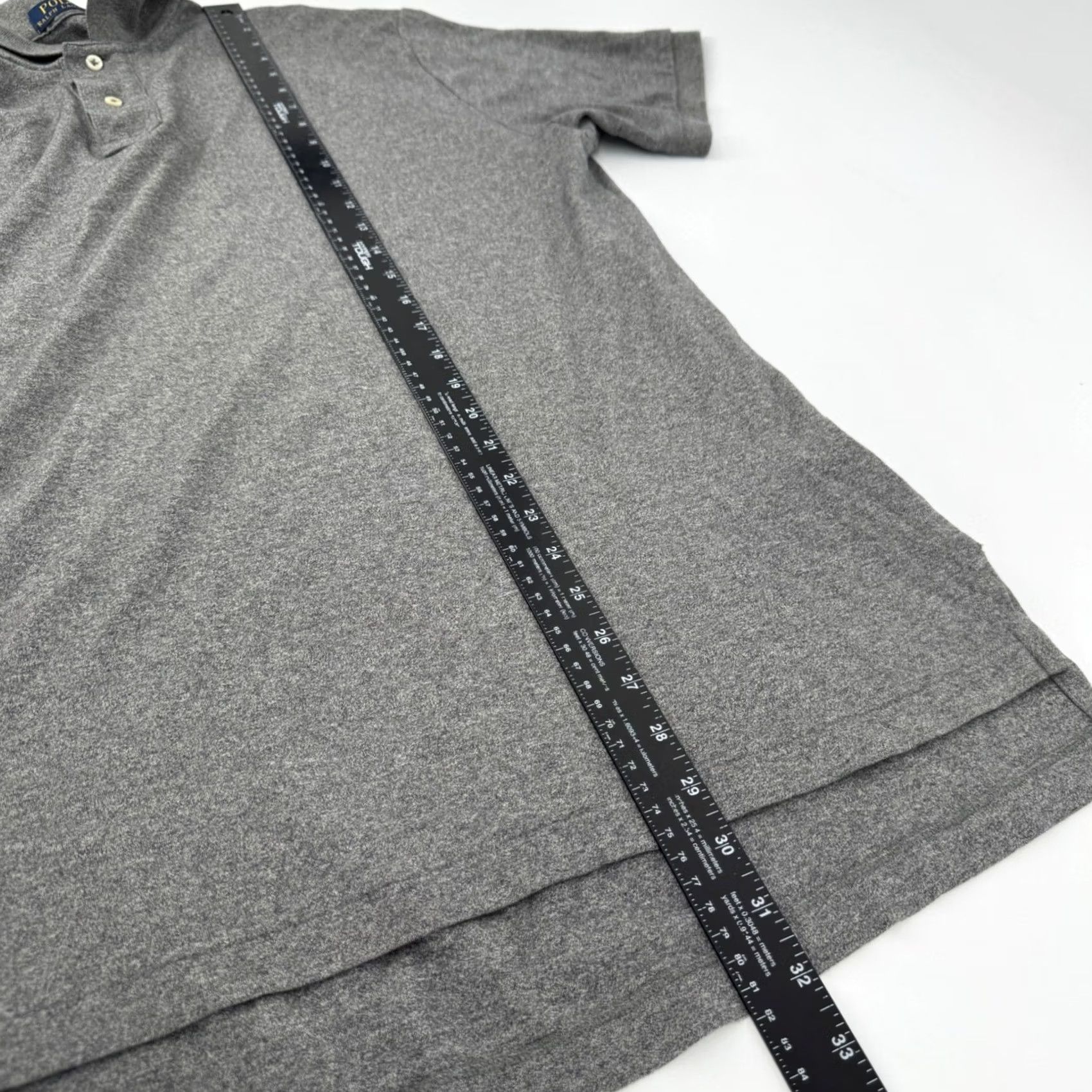 Polo Ralph Lauren Polo Ralph Lauren Polo Shirt Mens Large Gray Short Sleeve Pique Cotton Classic Shirt Size US L / EU 52-54 / 3 - 7 Thumbnail