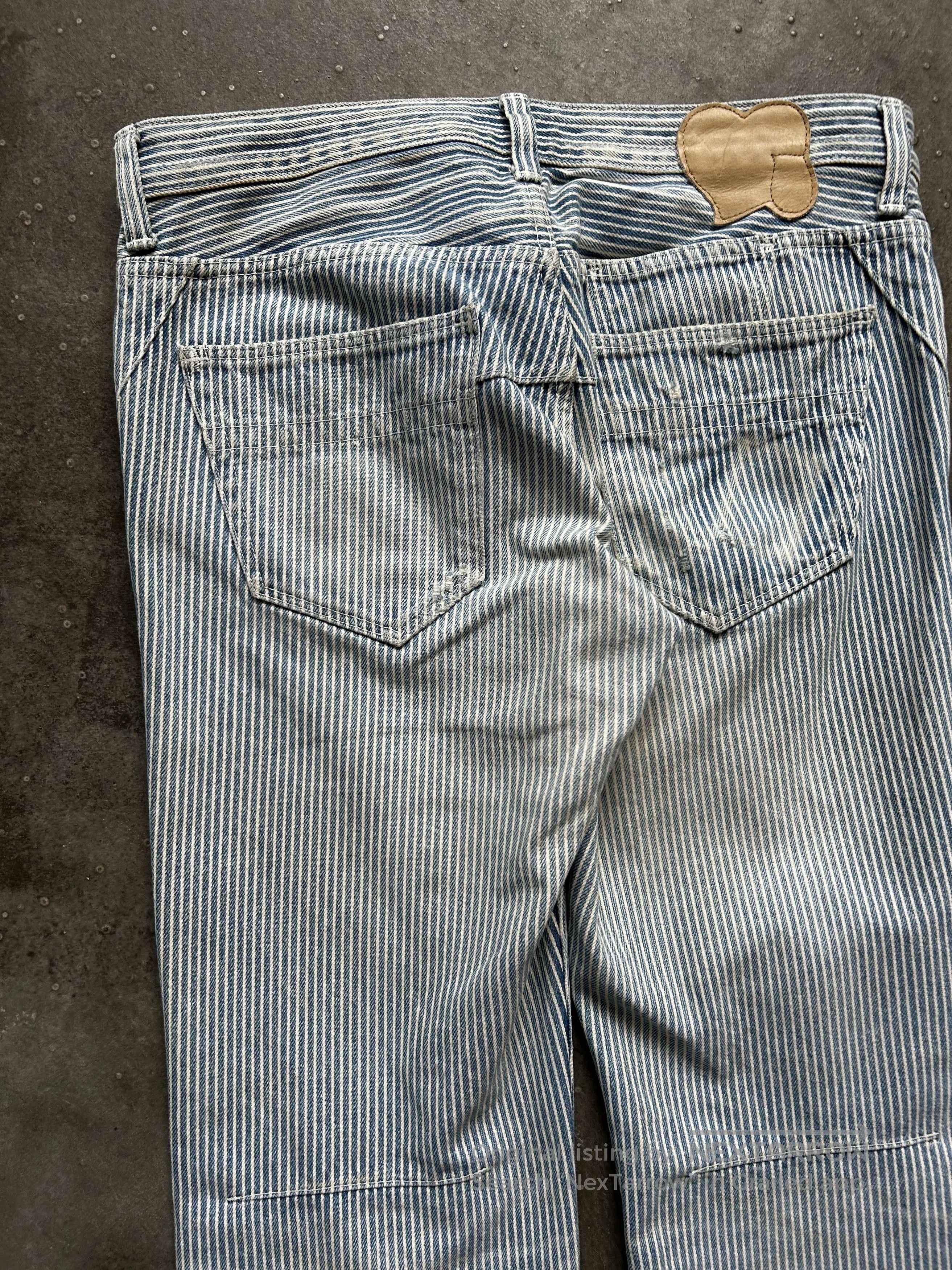Number (N)ine Number(N)ine 07 Striped Washed Jeans. Size US 33 - 5 Thumbnail