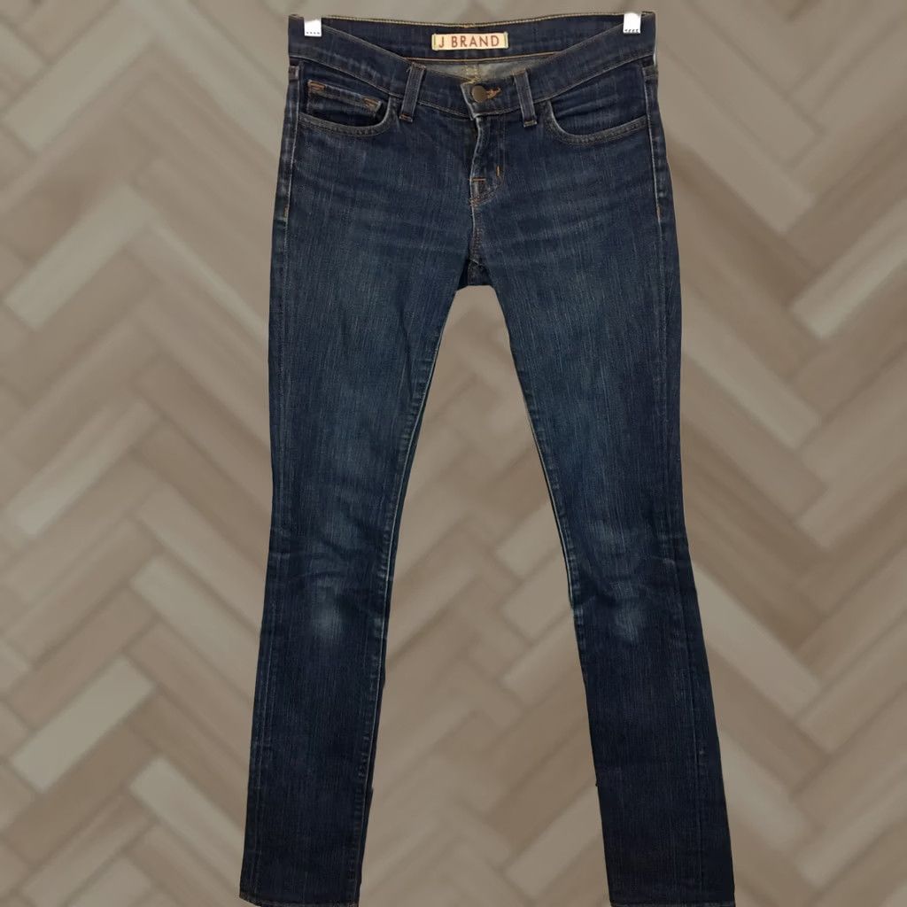 J Brand J Brand Skinny Jeans Blue Mid Rise Size 24 Women's Denim Cotton Blend 34 Inseam Slim Wash Medium Size 42" / US 20 - 1 Thumbnail