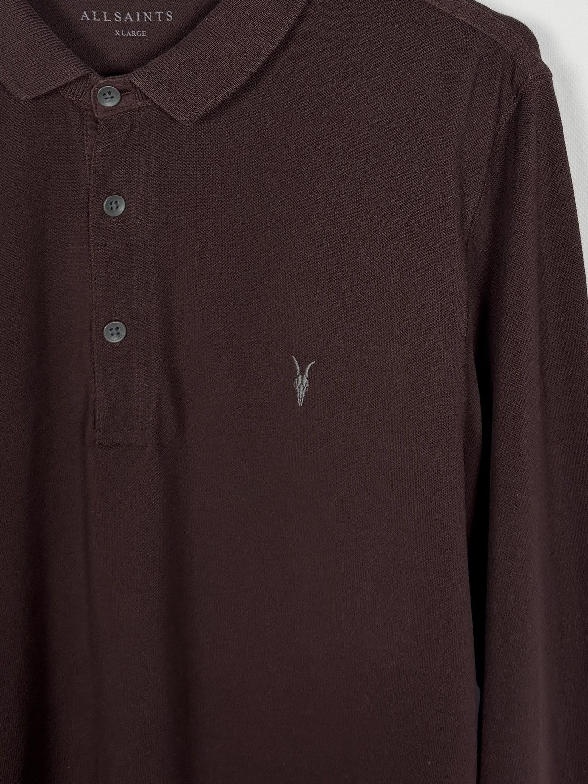 Allsaints Men’s Allsaints Reform Long Sleeve Polo Shirt Luxury Size XL Size US XL / EU 56 / 4 - 6 Thumbnail