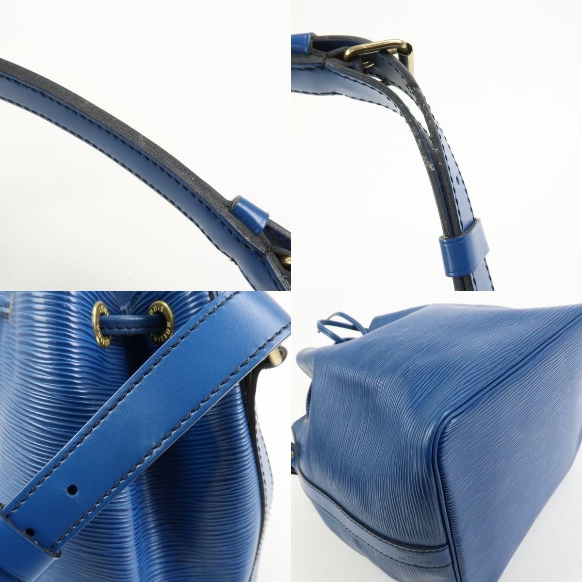 Louis Vuitton Louis Vuitton Epi Petit Noe Shoulder Bag Leather Bucket Blue Size ONE SIZE - 4 Thumbnail