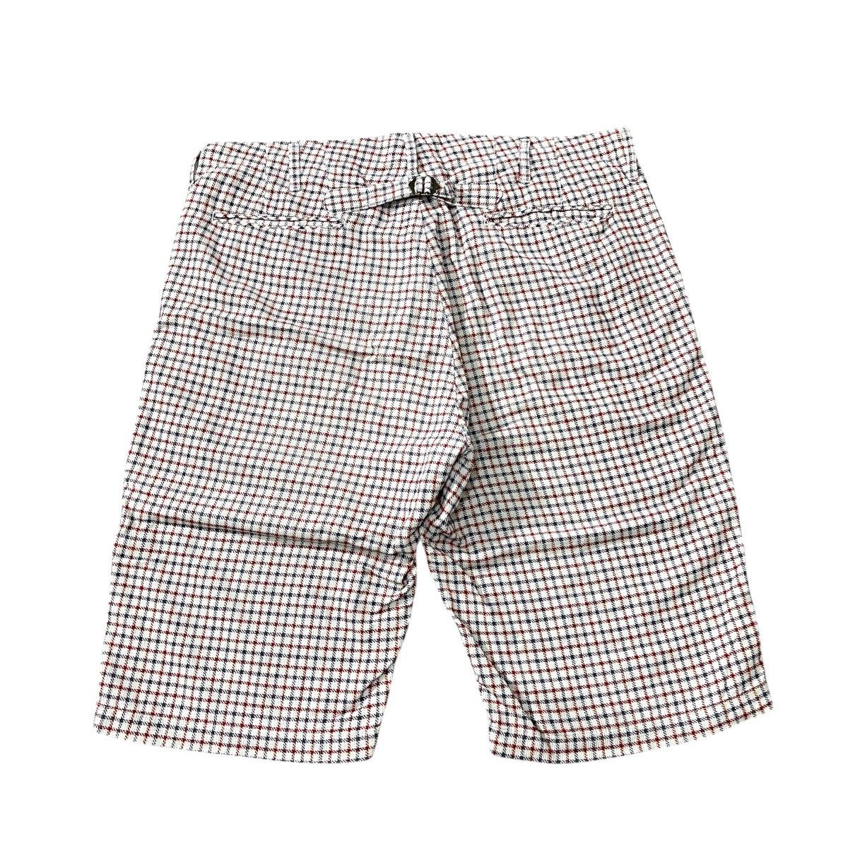 Japanese Brand Visvim - Plaid Gingham Corduroy Buckle Back Short Pant Size US 37 - 7 Thumbnail