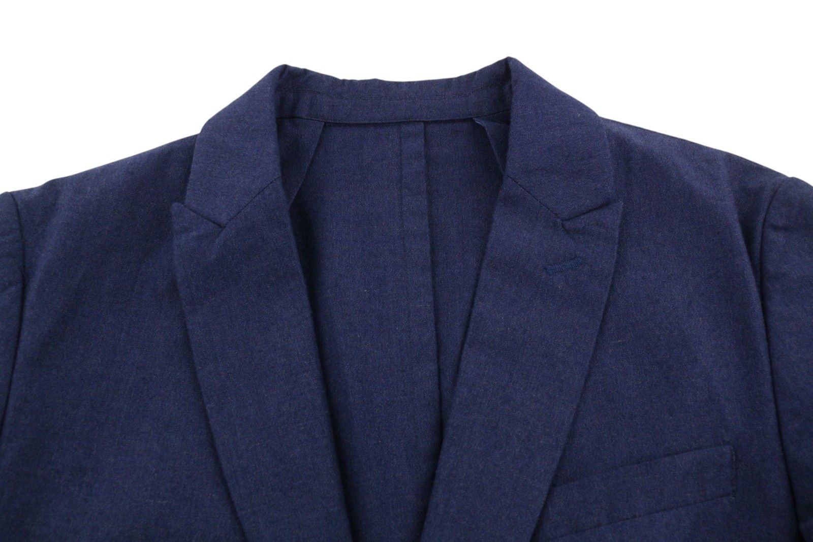Scotch & Soda M Dark Blue Peak Lapel Single-Breasted Blazer 91049 Size 38R - 6 Thumbnail