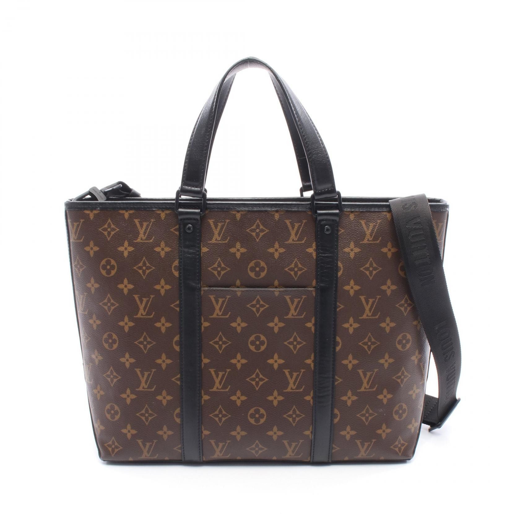 Louis Vuitton Louis Vuitton Louis Vuitton Weekend Tote PM Monogram Macassar Coated Canvas Tote Bag Textile Tote Bag M45734 DUTY FREE for USA Size ONE SIZE - 1 Thumbnail