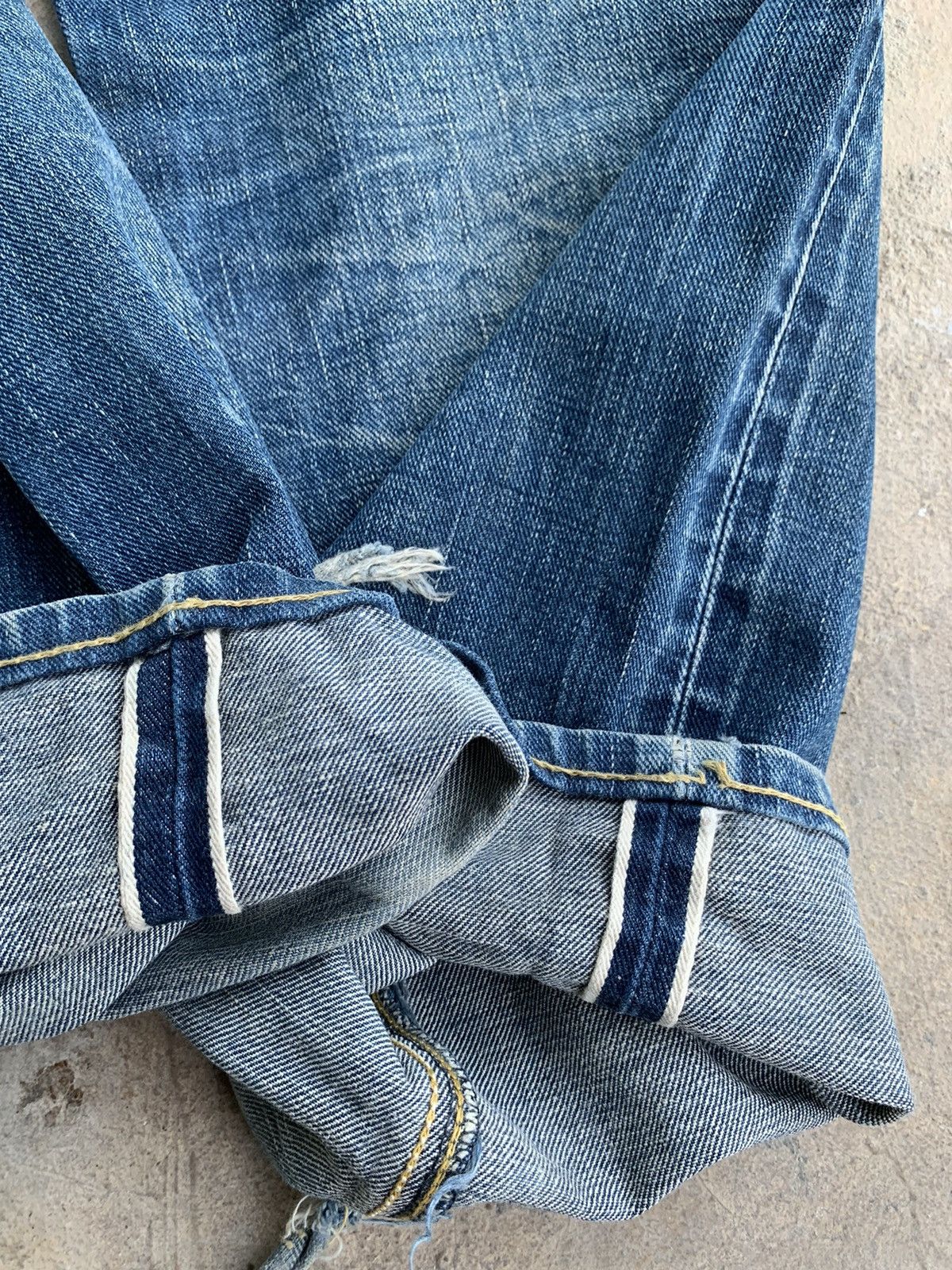 Lee Vintage Lee Raiders Selvedge Rusty Distressed Denim Size US 32 / EU 48 - 10 Thumbnail