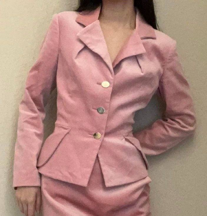 Vivienne Westwood Vivienne Westwood Pink velvet jacket coat Size S / US 4 / IT 40 - 3 Thumbnail