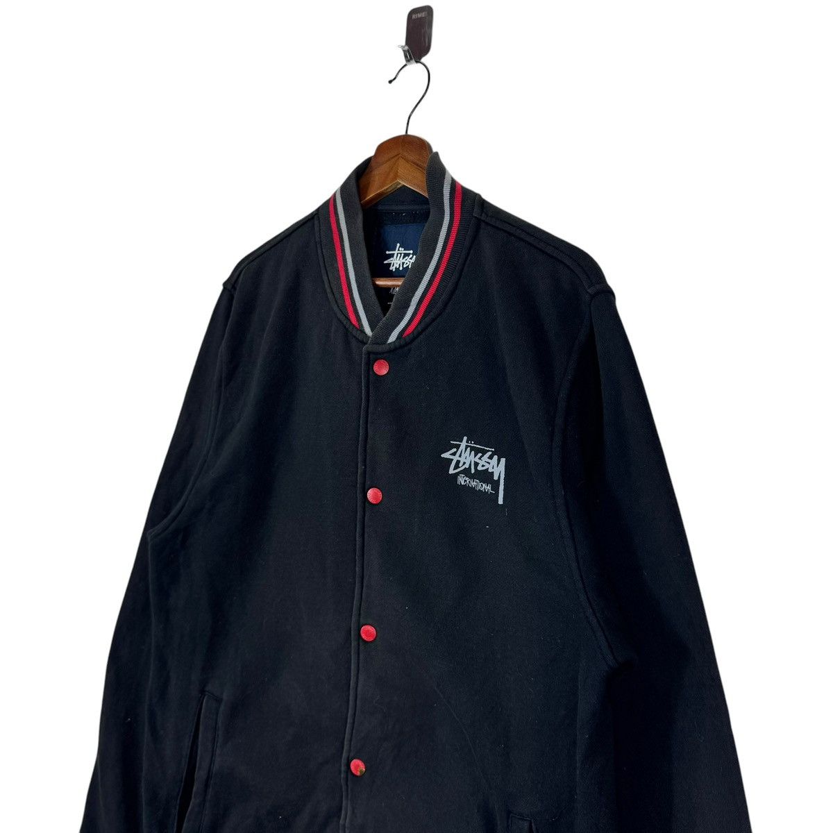 Stussy × Vintage VINTAGE STUSSY INTERNATIONAL VARSITY COTTON SWEATER Size US M / EU 48-50 / 2 - 3 Thumbnail