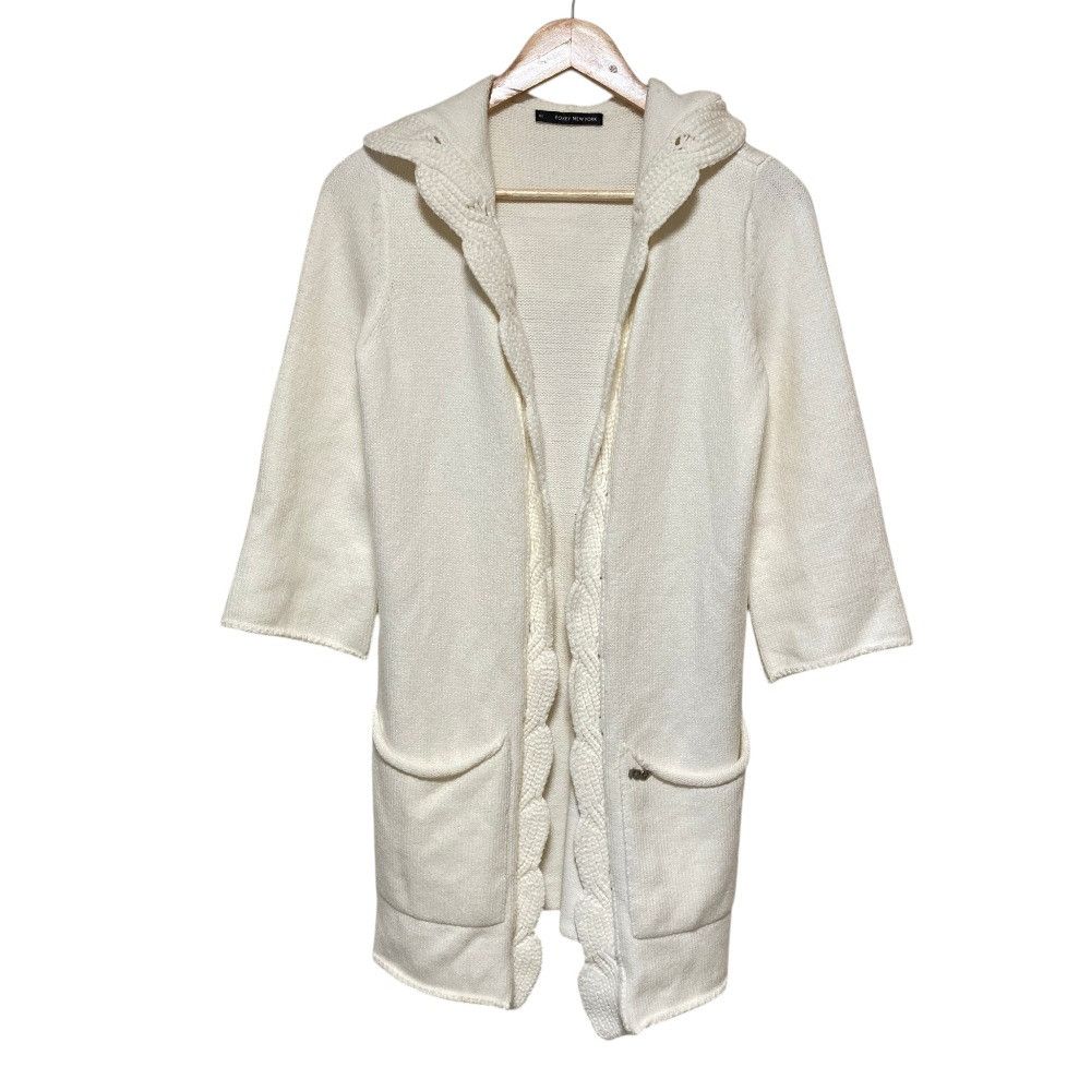Other Other FOXEY NEW YORK Knit Hooded Cardigan Textile Outerwear 26839 DUTY FREE for USA Size ONE SIZE - 1 Thumbnail