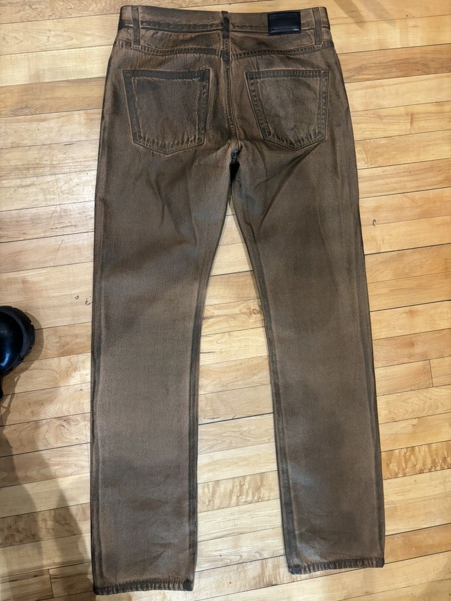 Helmut Lang Helmut Lang Waxed oil stain Worker Jeans Size US 30 / EU 46 - 2 Thumbnail