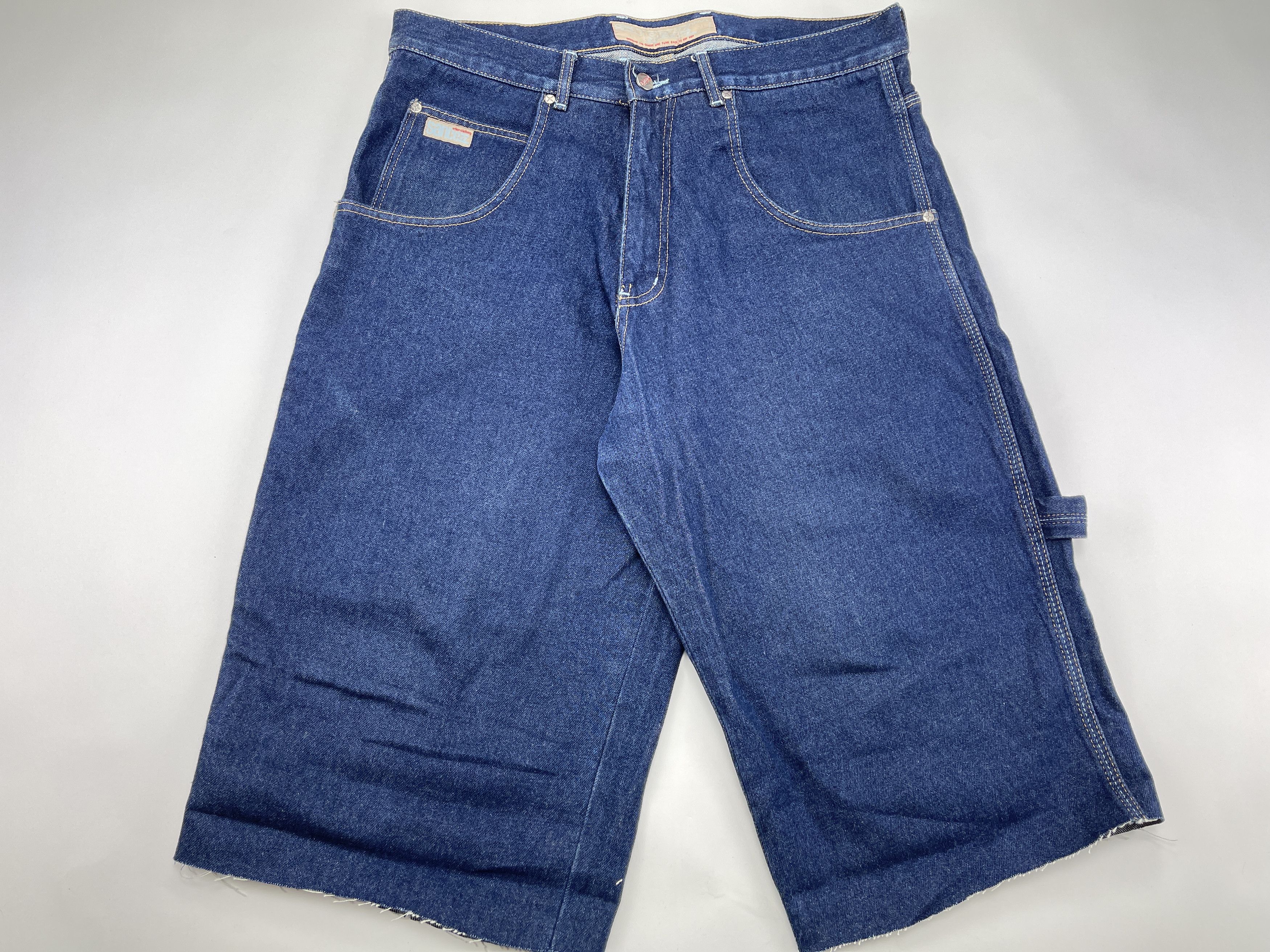 Vintage Sancezz jeans shorts, vintage skater shorts, 90s hip hop 34 Size US 34 / EU 50 - 4 Thumbnail
