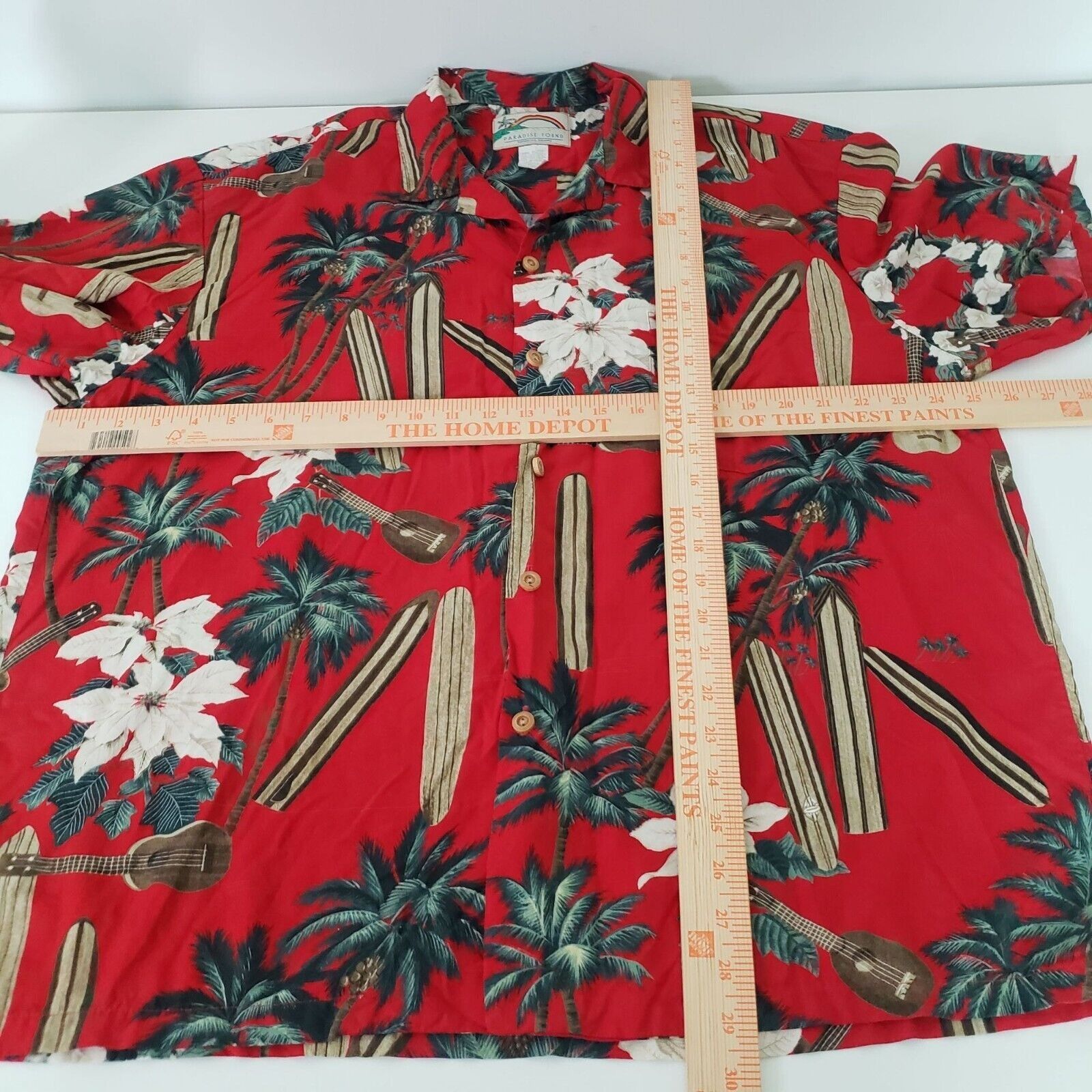 Paradise Found Paradise Found Vintage Floral Hawaiian Shirt Mens Size XL Size XL / US 12-14 / IT 48-50 - 8 Thumbnail