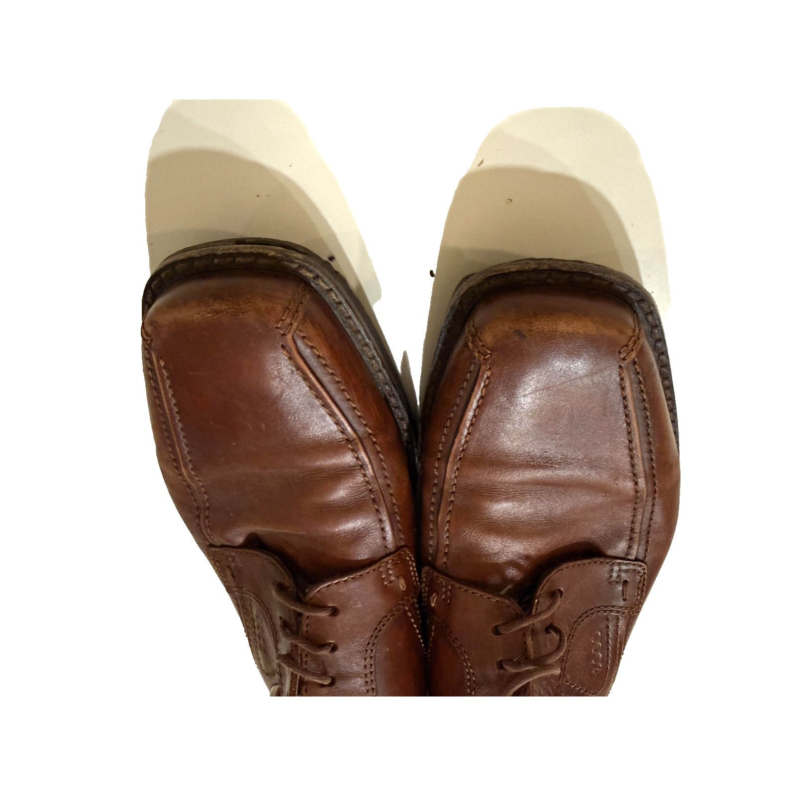 Ecco ECCO Shoes Mens Size 9.5 Brown Leather Arch Support Comfort Size US 9 / EU 42 - 4 Thumbnail