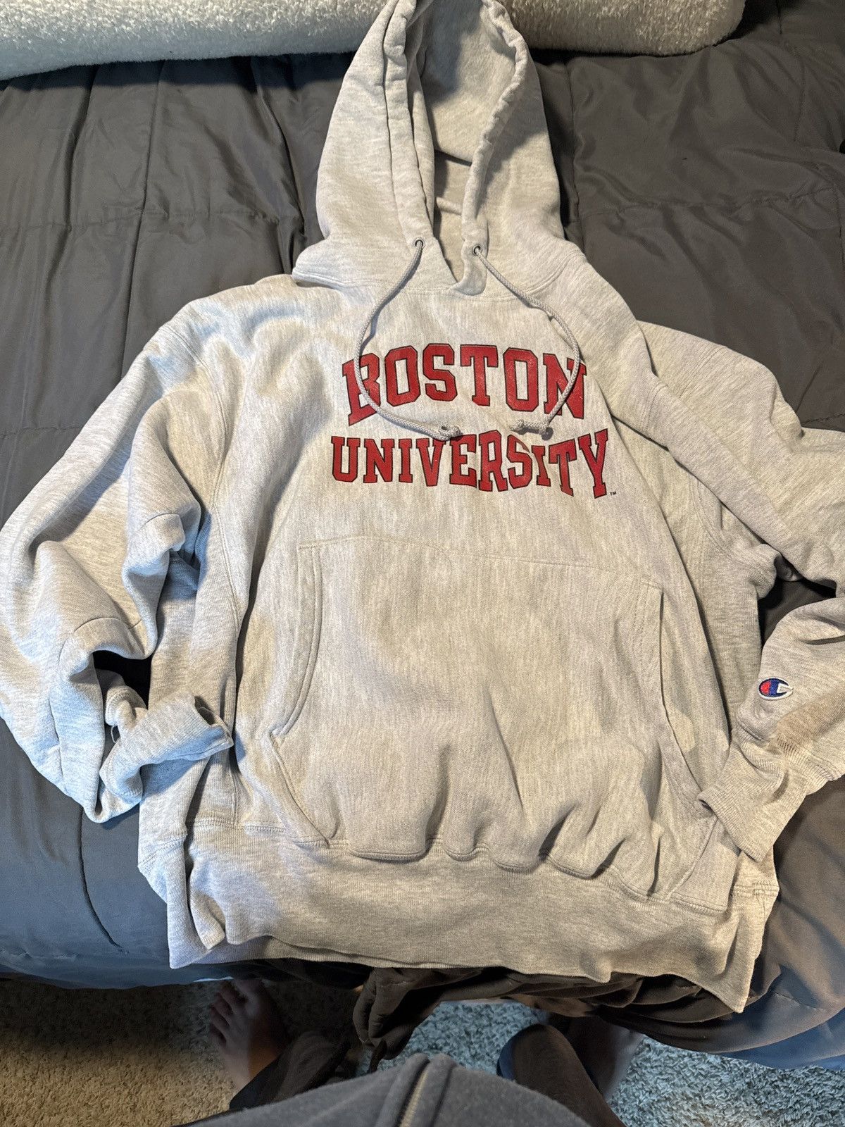 Champion Champion- Boston university vintage hoodie Size US L / EU 52-54 / 3 - 4 Thumbnail
