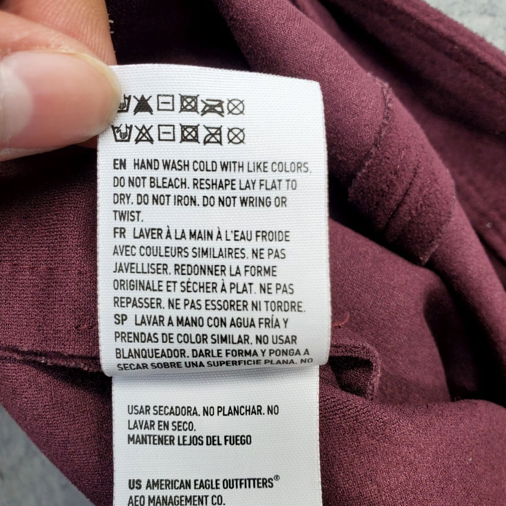 American Eagle Outfitters American Eagle Outfitters Mini Skirt Womens Size 10 Burgundy Snap Front Casual Chic Size 32" / US 10 / IT 46 - 8 Thumbnail
