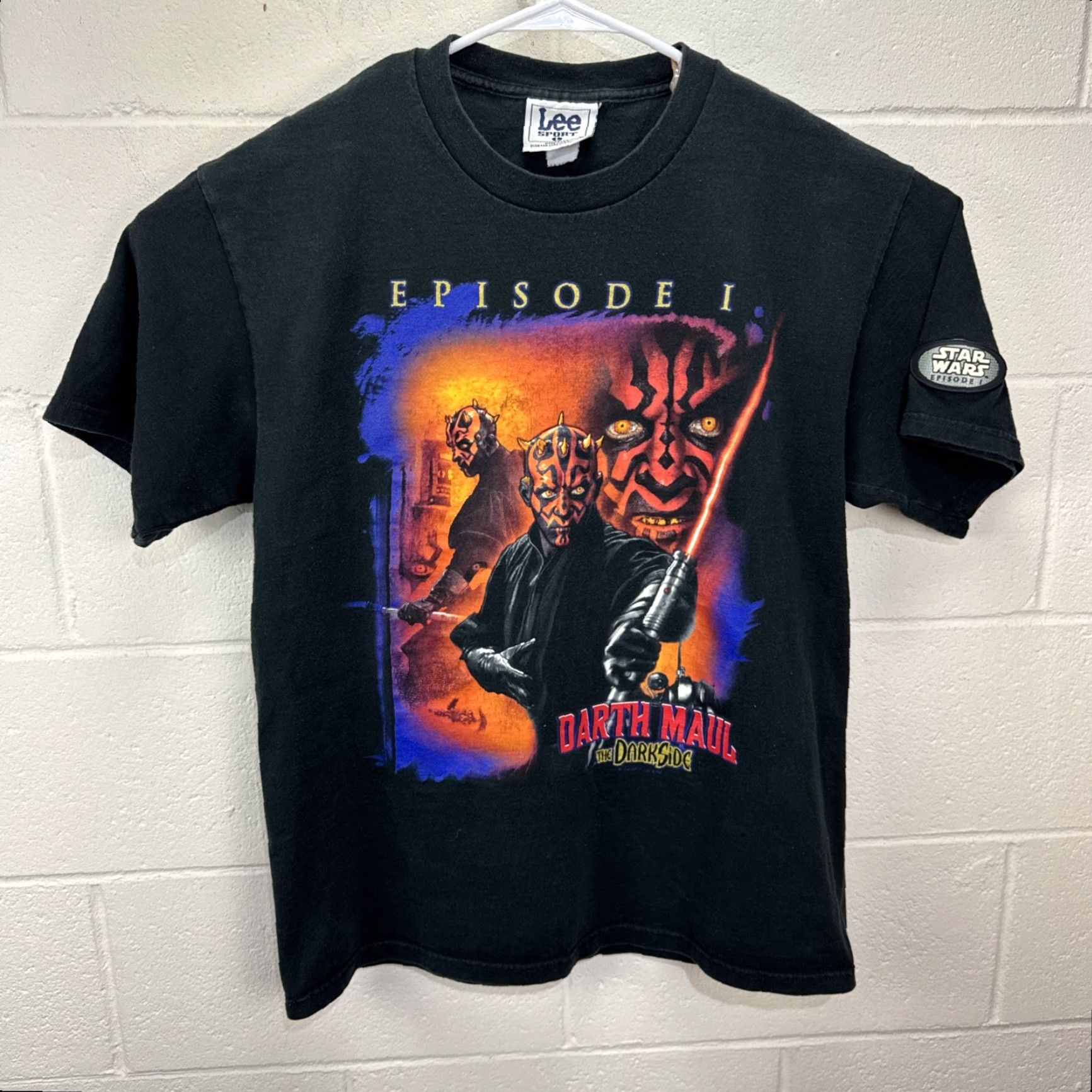 Star Wars VINTAGE Star Wars Darth Maul Graphic T-Shirt Men Large Black 1990s The Dark Side Movie Merch Size US L / EU 52-54 / 3 - 2 Thumbnail